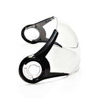 Jet Helmet Visor Clear With Plastic Caps - Color: Transparent