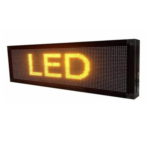 Single Yellow Color LED Display Board