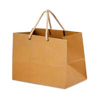 Kraft Paper Sack - Corrugated Board Paper, 25 Kilograms Max Load, Brown Color - Customizable Designs, Logos, Recyclable Feature