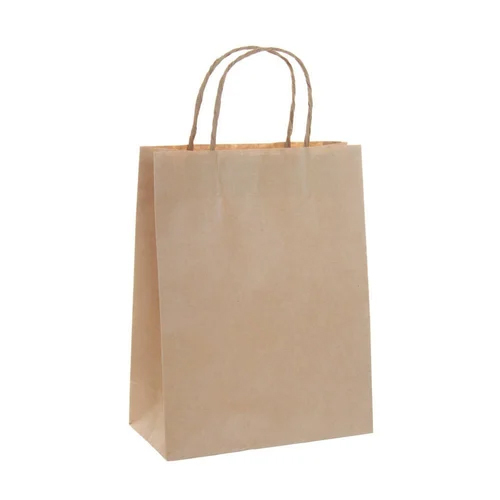 Handmade Paper Bags - Corrugated Board, Plain Brown Color | Customizable Designs, Patterns, Logos, Recyclable, Offset Printing Finish