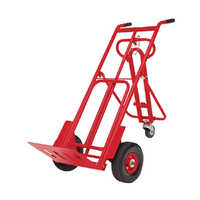 3 In 1 Heavy Duty Sack Truck Wheeled Hand Trolley - Color: Red