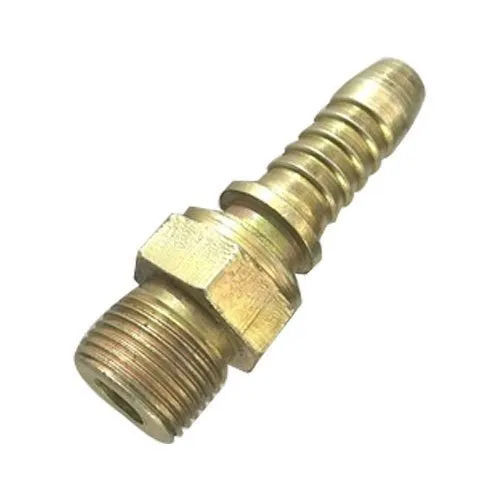 Brass Hydraulic Hose Nipple - Color: As Per Requirement