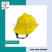Pvc Paratrooper Helmet - Pvc Material, Open Face Style, Yellow Color | Lightweight Design, High Visibility For Industrial & Construction Use