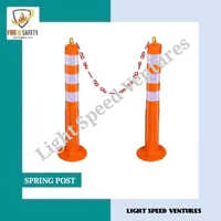 Flexible Spring Post - High-quality Pvc, Multiple Sizes Available, Bright Orange Color, Manual Operation, Impact-resistant Design, Warranty Included