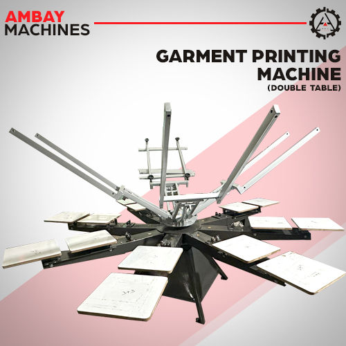 Garment Printing Machine Double Table - Capacity: 100 M3/Hr