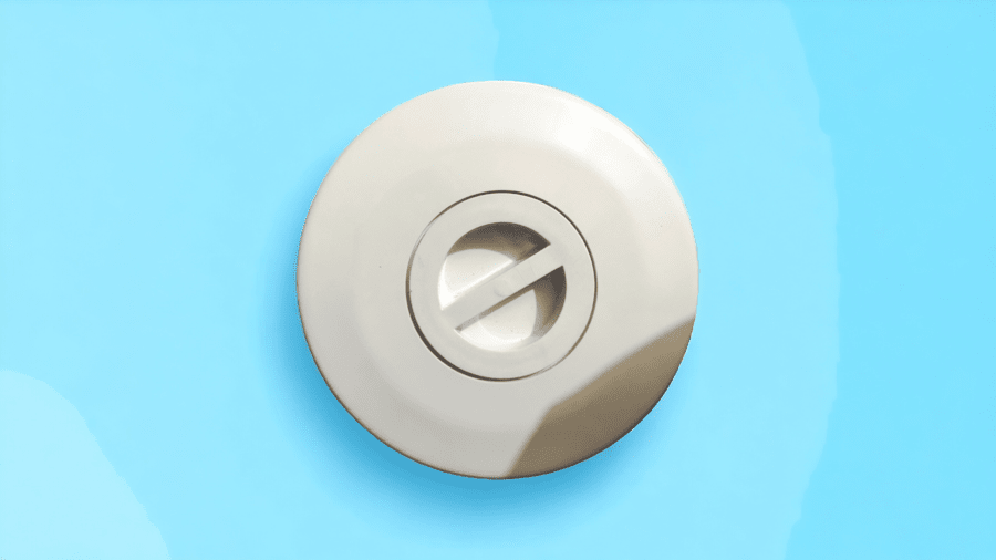 Swimming Pool Vacuum Point - Color: White
