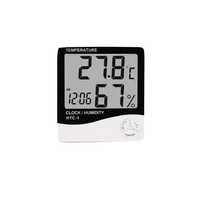 Digital Thermo Hygrometer - Material: Pvc & Metal
