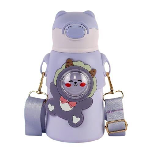 teddy water bottles with straw