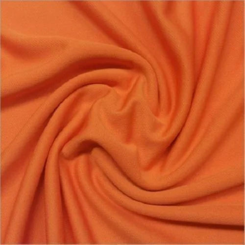 Orange Plain Polyester Fabric