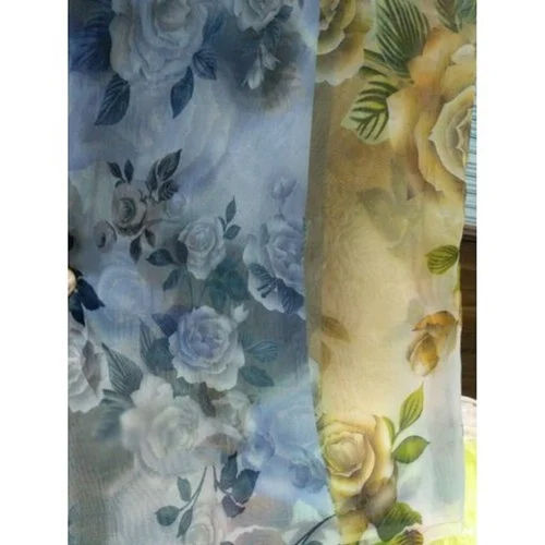 Designer Digital Printed Net Fabric