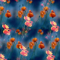 Fancy Digital Printed Net Fabric - 44-45 Inch Width, Multiple Colors , Printed Texture Ideal For Apparel And Clothing Designs