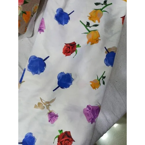 Zurich Fabric Digital Print 58 Pana - 50% Cotton & 50% Polyester Blend, Multicolour Printed Texture | Washable Apparel For Clothing