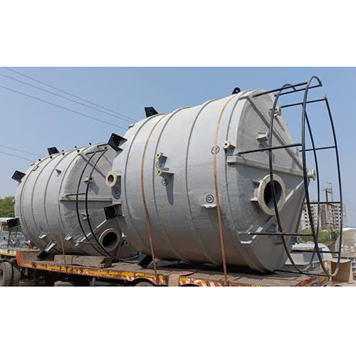 FRP Shulphuric Acid Storage Tank - Durable Material, Multiple Size Options, Grey | Ideal for Industrial Chemical Containment