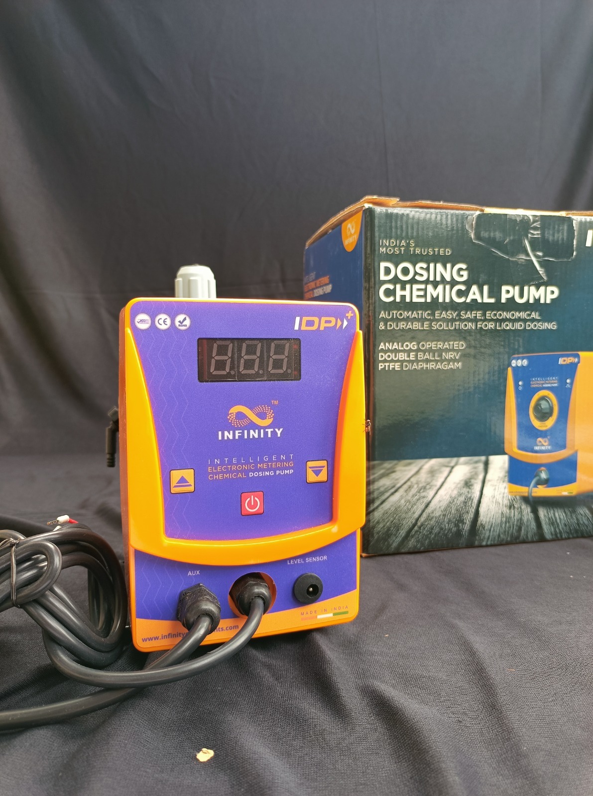 Automatic Dosing Pump - 4 Lph Flow Rate Yellow Submersible Medium Pressure Diaphragm Pump For Precise Chemical And Fertilizer Dosing