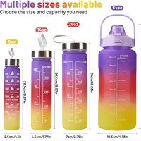 4 pcs motivational water bottle