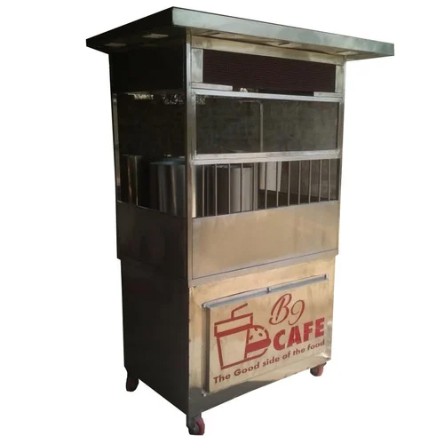 Stainless Steel Fast Food Counter - Color: Silver
