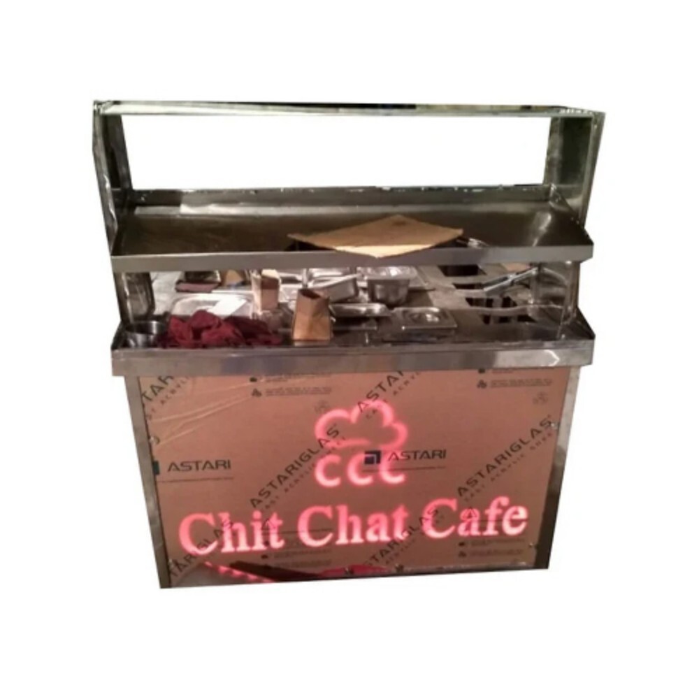 Ss Chaat Display Counter - Color: Grey