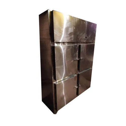 Stainless Steel 4 Door Refrigerator - Capacity: 500 Ltr/Hr