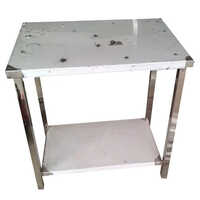 Stainless Steel Kitchen Table - 3 Feet Tall, Polished Silver Finish | Durable And Elegant Design For Commercial Kitchens