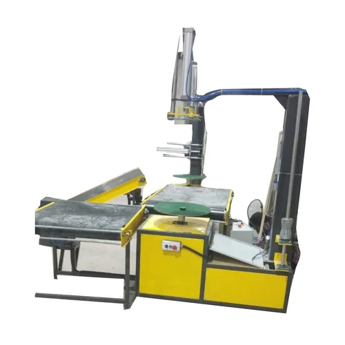 Box Wrapping Machine With Pnematic Holding