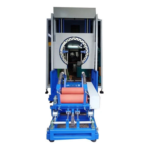 Ms Coil Wrappign Machine With Motorized Ring Updown And Trolley - Automatic Grade: Automatic