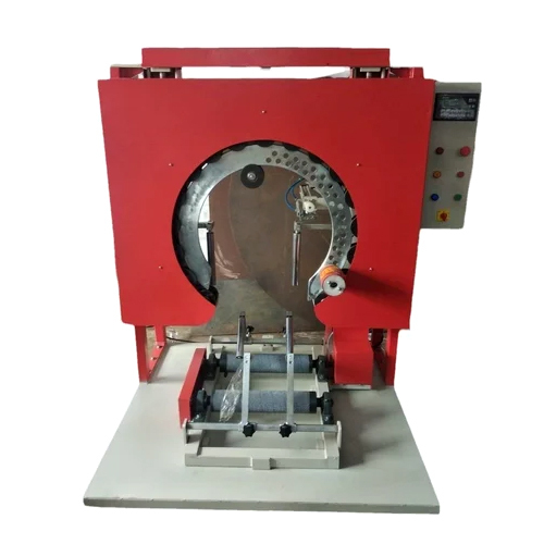 Vertical Coil Wrapping Machine With Motorized Ring Updown