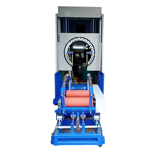 Vertical Coil Wrapping Machine - Mild Steel, 415 Volt Power, Blue Finish | Fully Automatic, High-Performance 3 Watt Motor