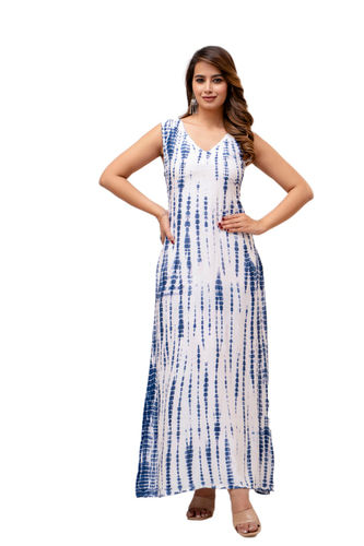 Bohemian Tie/Dye Beachwear Long Dress