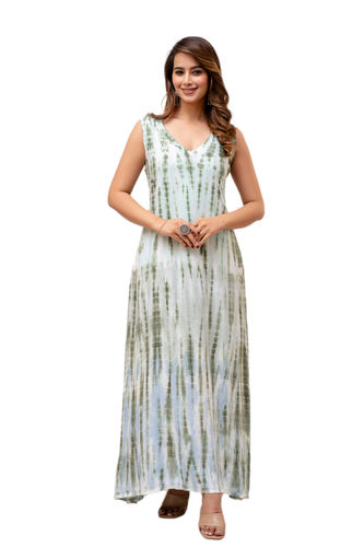 Beachwear Long Tie/Dye Maxi Dress - Age Group: Adults