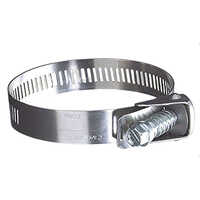 Hose Clamp - Metal | Various Sizes, Durable Silver Circular Design For Industrial Applications
