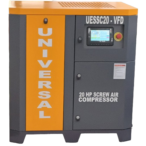 Screw Air Compressor - Mild Steel, Electric Powered | New, Lubricated, 1-2 Year Warranty