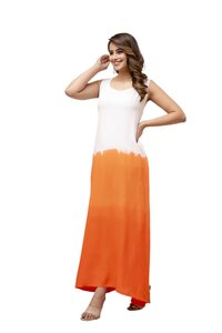 Bohemian Printed Beachwear Rayon Dress - Age Group: Adults