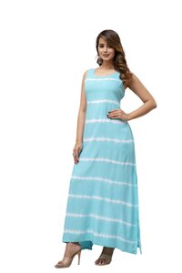 Bohemian Women Dyed/ombre Viscose Rayon Dress - Age Group: Adults