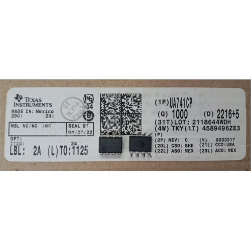 Texas Ua741Cp Integrated Circuit - Application: Industrial