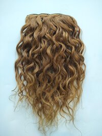 Indian Virgin Remy Natural Curly Light color 7 clip in set Human Hair Extension