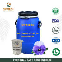 5x Non Foaming Shaving Gel Concentrate - Application: Industrial