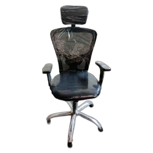 High Back Ergonomic Office Chair - Fabric, 16-Inch Seating Height, Black | No Assembly Required, 1-Year Warranty, Stainless Steel & Plastic Frame, Enhanced Back & Neck Support