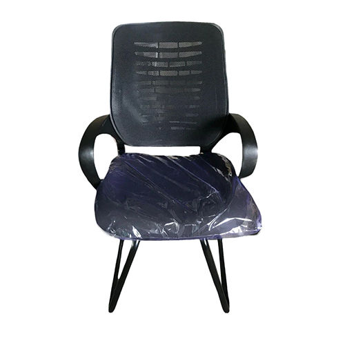 Black Mesh Visitor Chair - Application: For Sitting