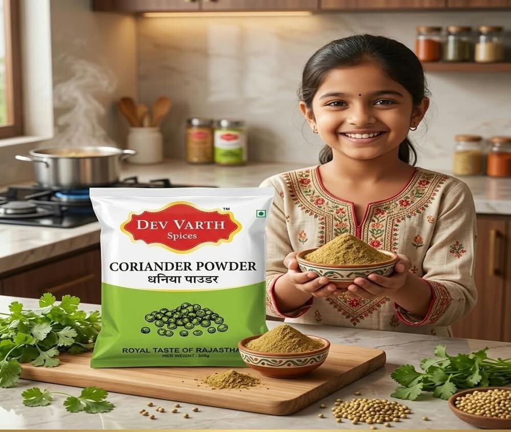 500Gm Coriander Powder - Color: Green