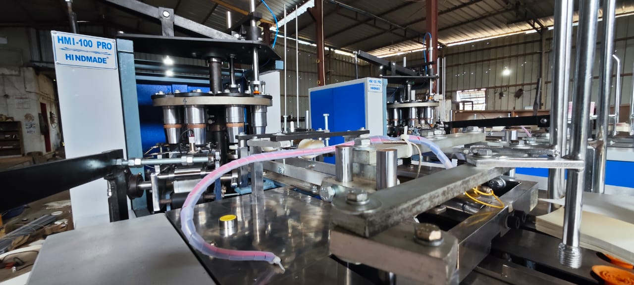 Hindmade Fully Automatic Big Paper Glass Making Machine Specially Designed For Big Paper Glasses - Capacity: 80 - 110 Pcs/min