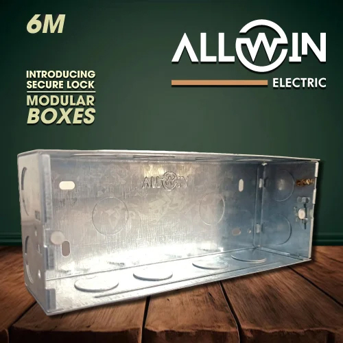 Electric 6 M Module GI Modular Box - Galvanized Plated Material, 6 Meter Size, Custom Color Options | IP65 Protection Level, Smooth Paint Finish, 1-2 Years Warranty