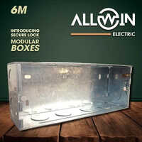 Electric 6 M Module Gi Modular Box - Galvanized Plated Material, 6 Meter Size, Custom Color Options | Ip65 Protection Level, Smooth Paint Finish, 1-2 Years Warranty