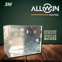 Electric 3m Module Gi Modular Box - Galvanized Plated, 3 Meter Size, Customizable Color, Ip66 Protection Level, Smooth Paint Finishing