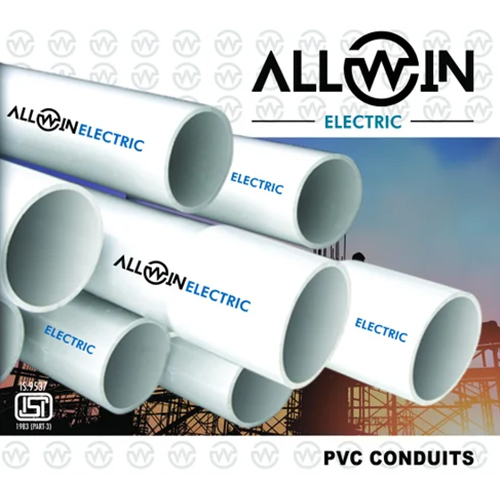 PVC Round Conduit Pipes - Seamless, 1-Year Warranty, Available in Various Colors, Ideal for Structure Applications