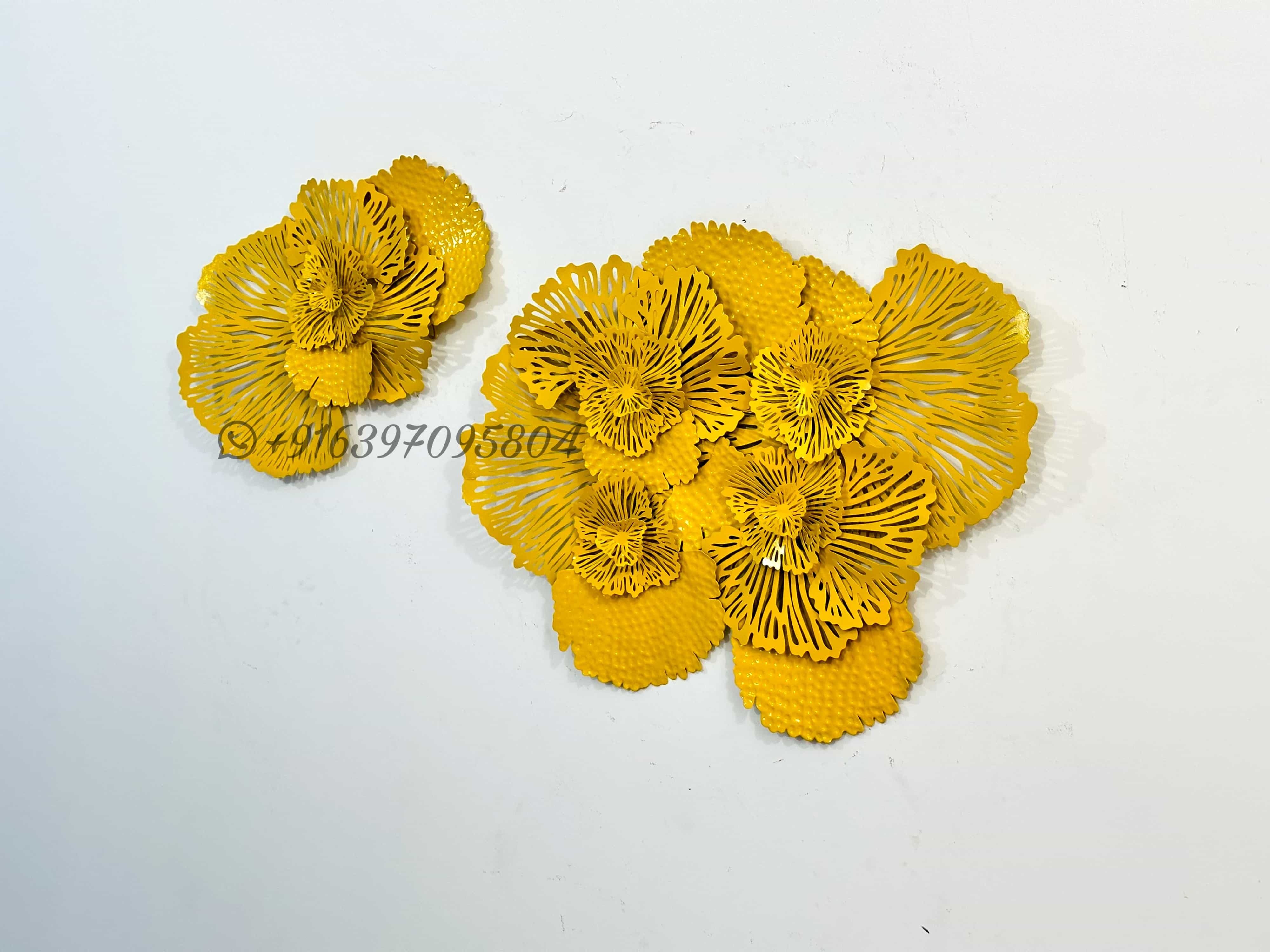 Yellow Wall Art - Iron Coated, European Modern Arts Design | Customizable, Suitable For Indoor Decor, Variety Of Sizes Available