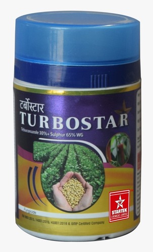 TURBOSTAR (Tebuconazole 10% + Sulphur 65% WG) एक उच्च गुणवत्ता का कवकनाशी है जो फसल को विभिन्न रोगों से बचाने में सहायक है। यह उत्पाद फसल की वृद्धि को बढ़ावा देने और उपज में सुधार करने के लिए विकसित किया गया है।