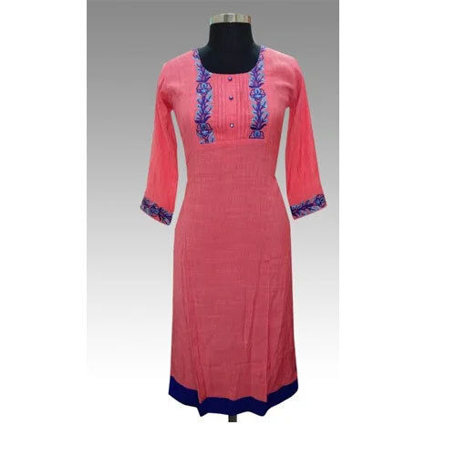 Pink Casual Kurti