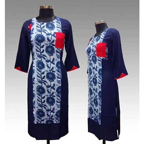 Printed Casual Kurti - Feature: Washable