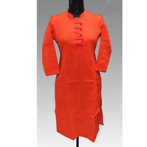 Orange Casual Kurti