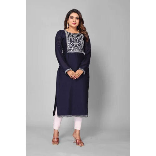 Linen Ladies Kurti - Feature: Washable